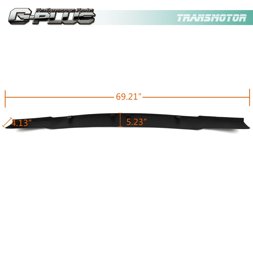 Glossy Black Hood Deflector Bug Shield For Ford Super Duty F-250 F-350 F-450 2017-2022 – 66-7/8 X 10 In, With Letters
