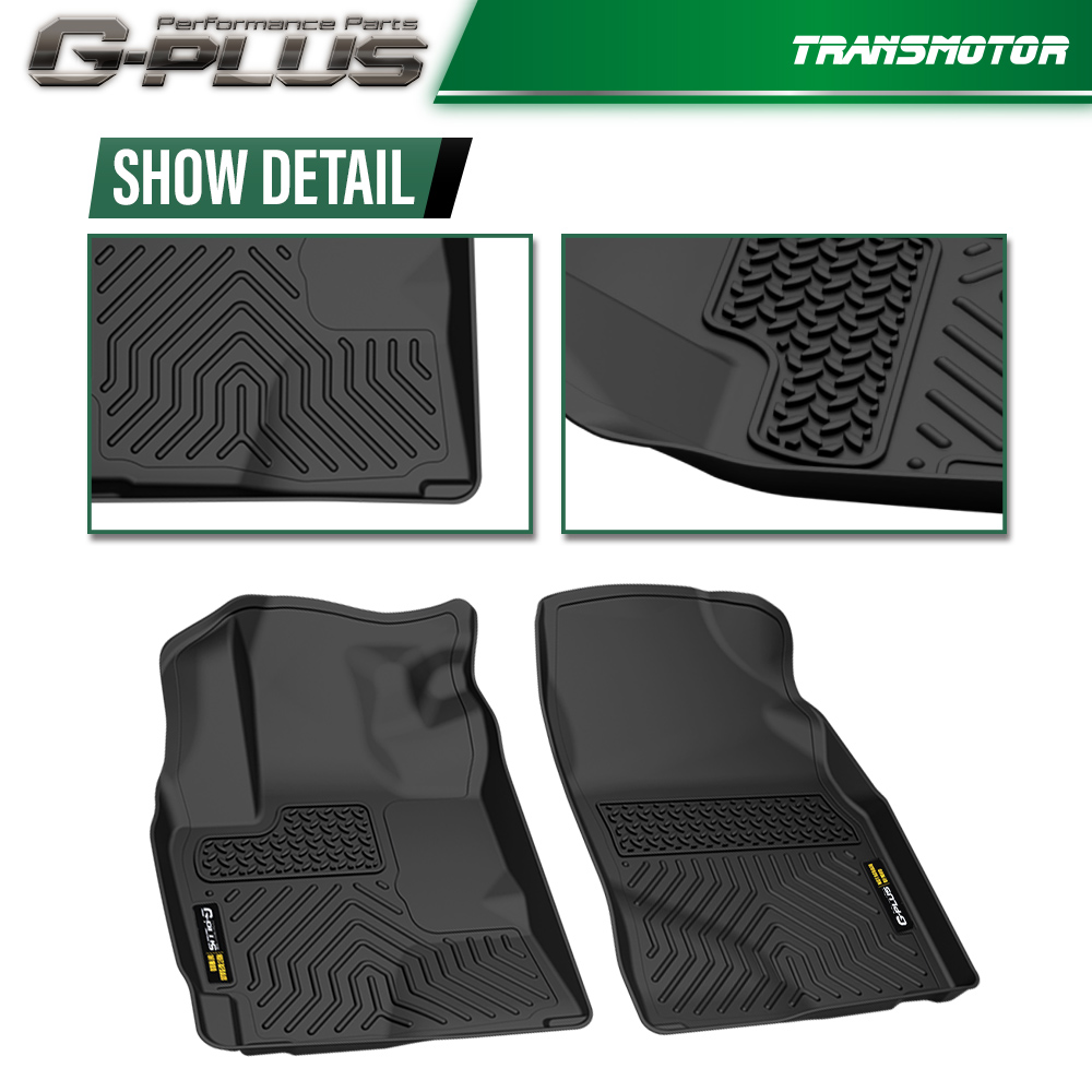 G-PLUS TPE Floor Mats Liners For 2009-2013 Toyota Corolla/Matrix & Pontiac Vibe