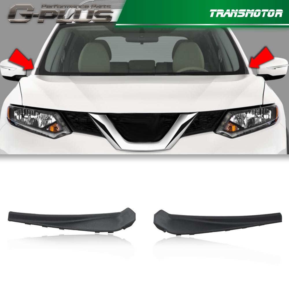 HECASA Windshield Wiper Cowl Extension Trim Compatible With 2013-2020 Nissan Pathfinder Wiper Cowl Panel Cover Replacement For 66895-3KA0A 66895- 9PB0A Plastic Driver Side