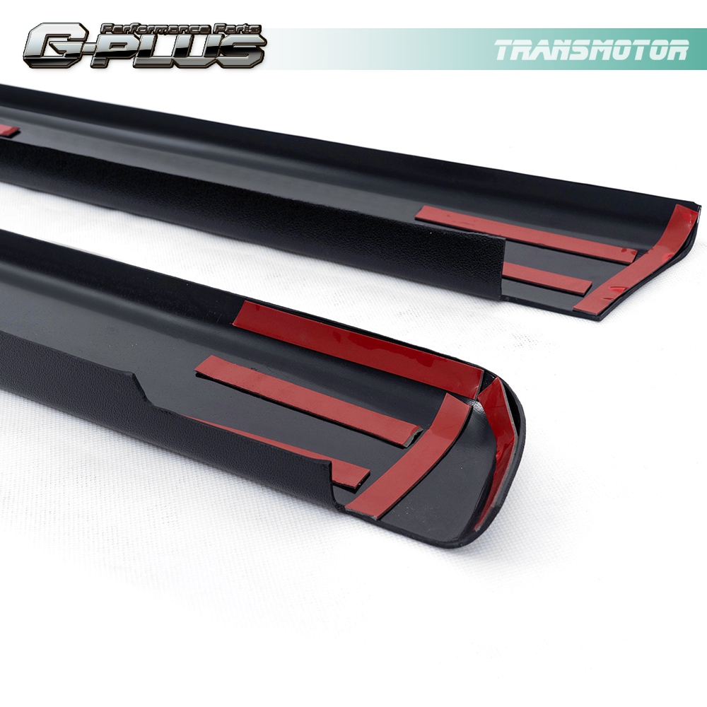 Front Bed Rail Cap Molding Trim - Gloss Black, Fits 1999-2007 Chevy Silverado & GMC Sierra Fleetside/Styleside