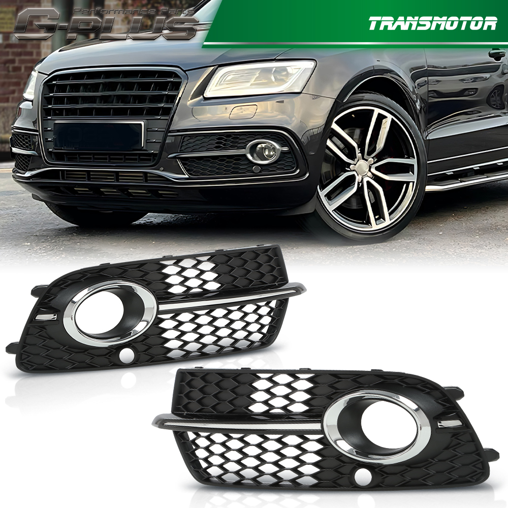 Front Bumper Fog Light Grill Grille Fit For AUDI Q5 S-Line