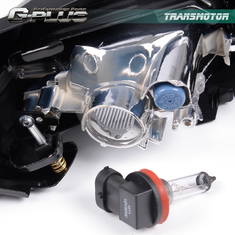 New 2pcs Clear Driving Fog Lights For 20092011 Honda Civic 4dr Sedan