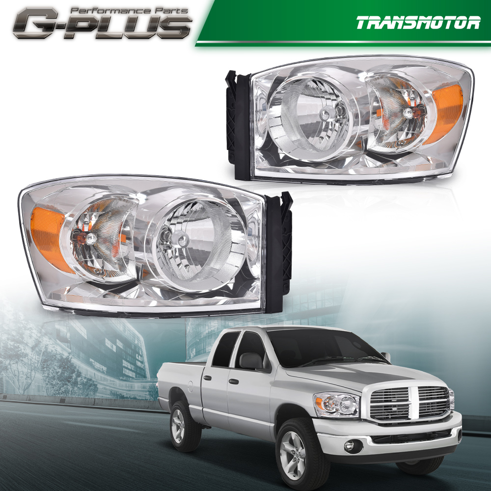 Aazon.co: DWVO Headlight Assebly Copatible with 2006-2008 Dodge Ra