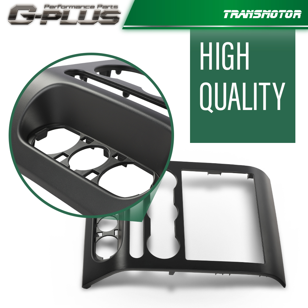 Black Dash Radio Bezel Center Trim Panel For 2004-2008 Ford F-150 – With Clips – 3-Year Warranty