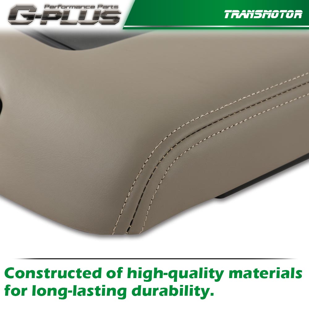 thumbnail image 2 of Brown Leather Center Console Armrest Lid For 2015-2019 Chevy GMC Tahoe Yukon - Direct Replacement 2 of 6