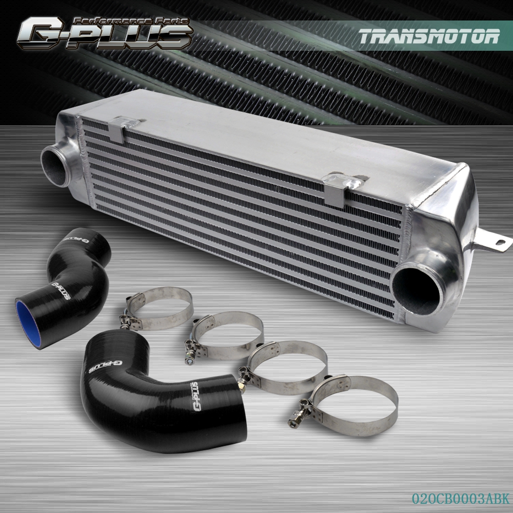 Liugou74 Twin Turbo Intercooler Kit With Hoses For 2007-2010 BMW E90 E92 335i 335xi 135i – 2.5" Inlet/Outlet, 20" Core