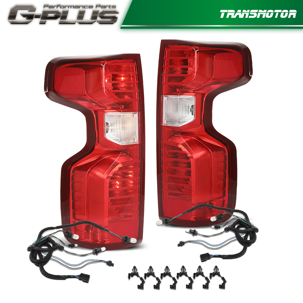 thumbnail image 2 of Driver Side Tail Light Assembly For 2019-2024 Chevy Silverado 1500 – Halogen, Brake Lamp, Black Housing 2 of 4